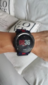Fenix 3 Garmin with Nato watch strap in Matte Black Pre-V buckle