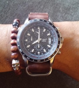 Aviator w/ Brown distressed leather NATO