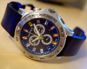 Nautica with Vintage Blue Leather Strap