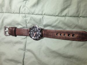 Just received my new antique vintage leather strap from Strapsco!