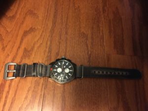 Ultra Distressed Leather NATO G10 Watch Strap with Pre-V Buckle
