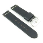 392.1 Thick Leather Strap with Large Keeper in Black