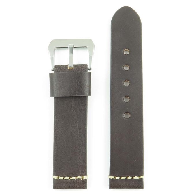 392.2 Thick Leather Strap with Large Keeper in Dark Brown