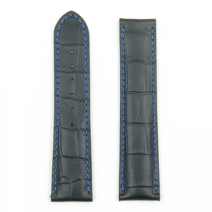 DASSARI Aston ome11.1.5 Crocodile Embossed Leather Strap for Dep