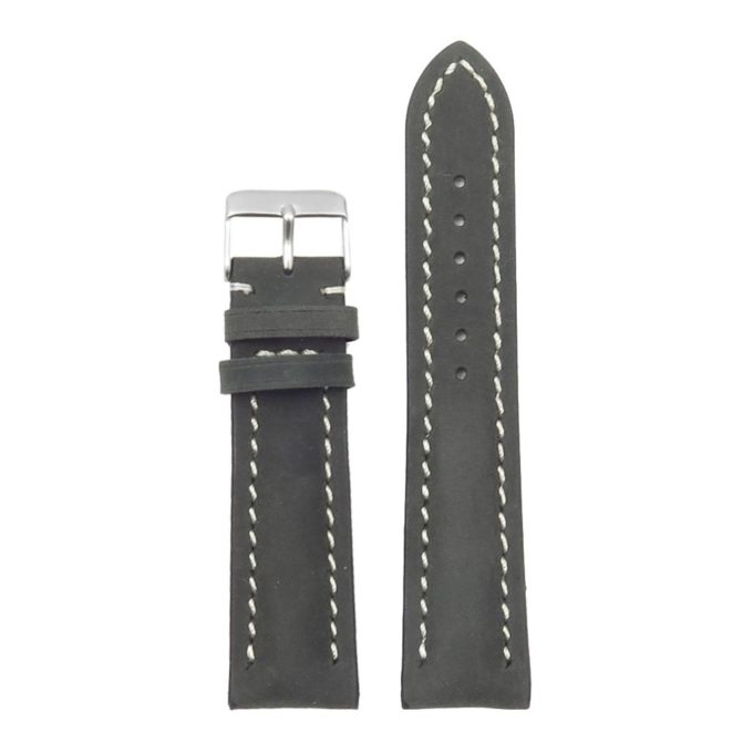 DASSARI Avant brb1.1 Distressed Italian Leather Strap in Black