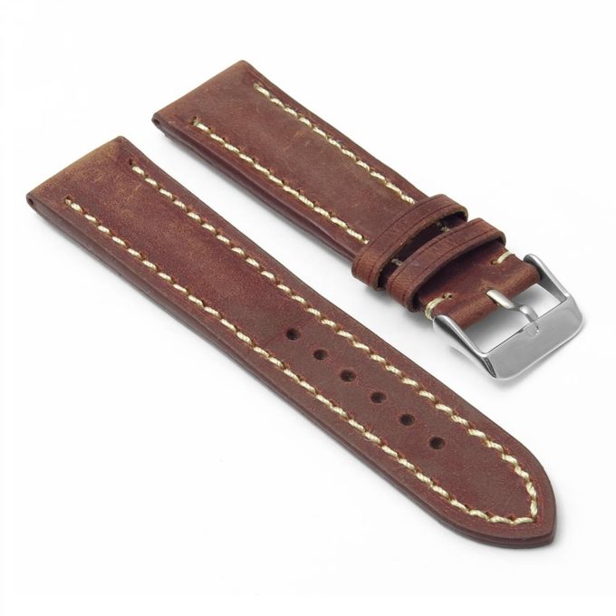 DASSARI Avant brb1.8 Distressed Italian Leather Strap in Rust