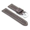 DASSARI Azure p400.2 Carbon Fiber Leather Strap in Brown