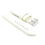 DASSARI Baron p619.22 Thick Textured Leather Strap in White