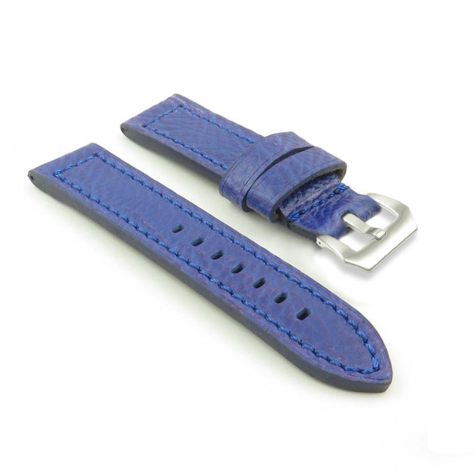 DASSARI Baron p619.5 Thick Textured Leather Strap in Blue