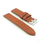 DASSARI Baron p619.8 Thick Textured Italian Leather Strap in Rust