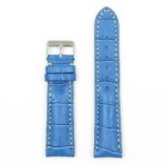 DASSARI Concord brt11.b.5 Padded Crocodile Embossed Leather Strap in Blue