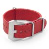 DASSARI Concrete dn4.6 Textured Italian Leather NATO Strap in red