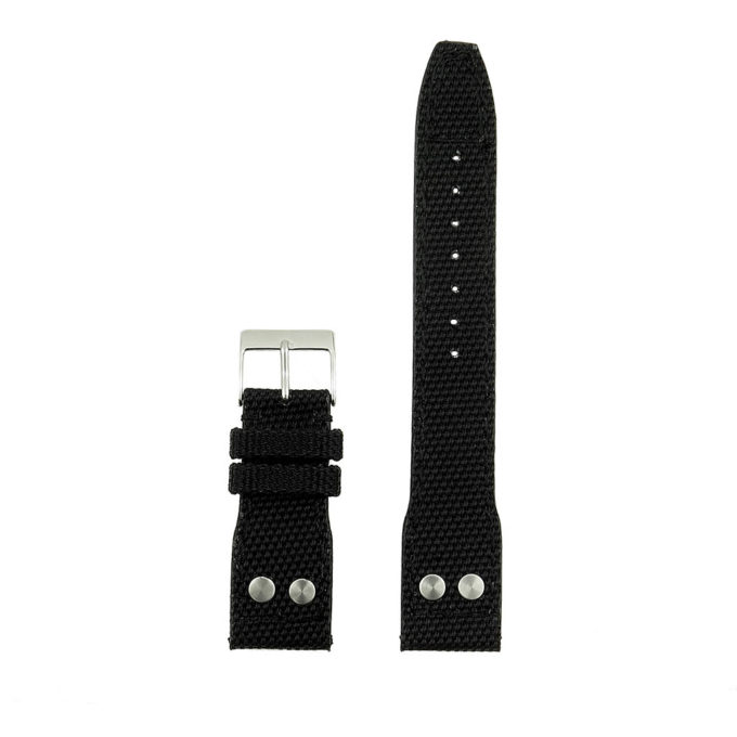 DASSARI Crossover iw2.1 Nylon Strap with Rivets in black