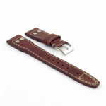 DASSARI Dynasty iw3.3 Distressed Italian Leather Strap with Rivets in light brown