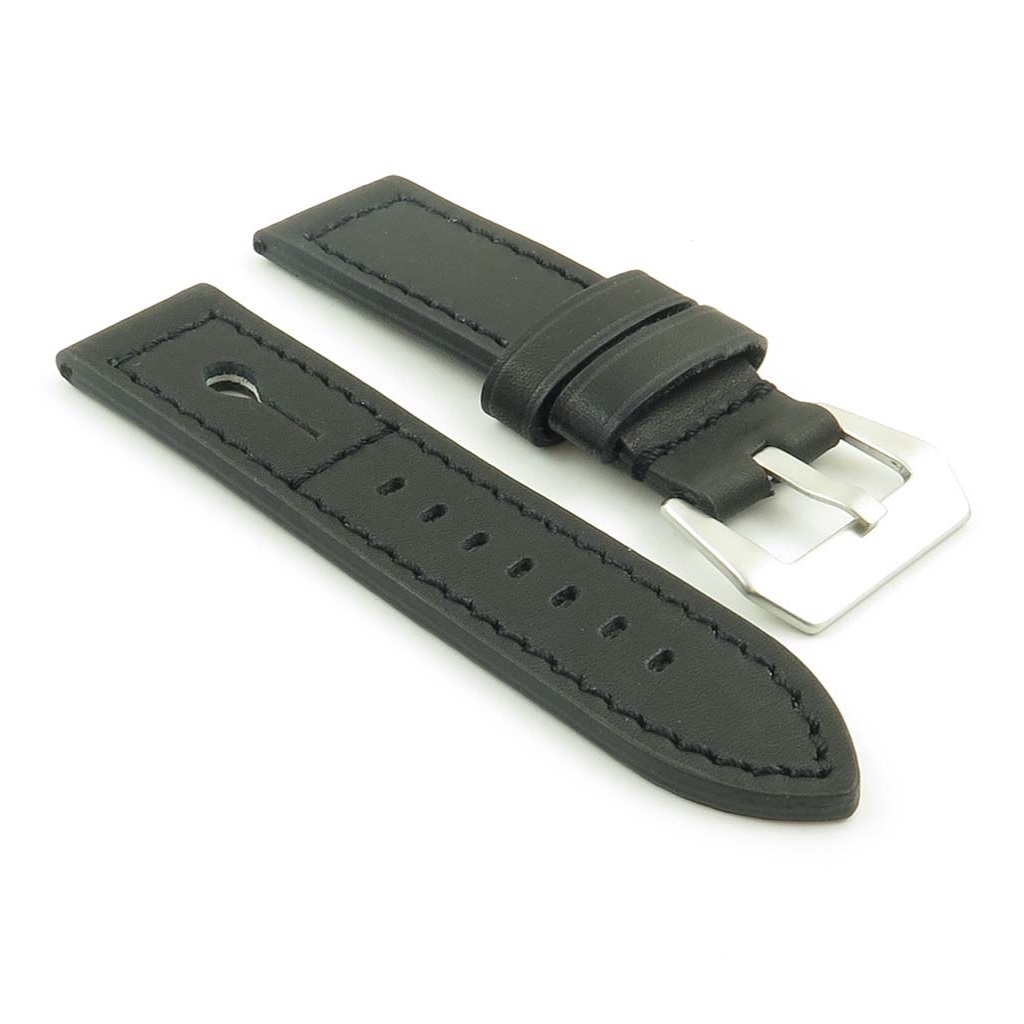 DASSARI Keyhole p620.1 Thick Italian Leather Strap in Black.JPG