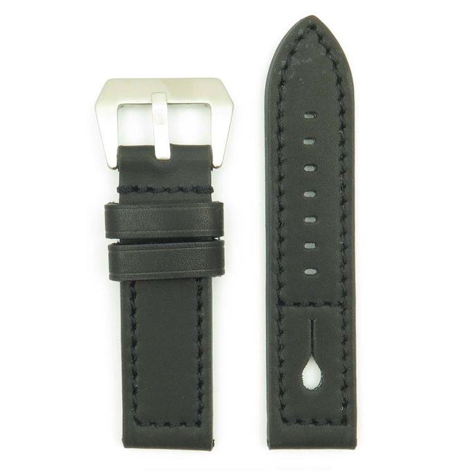DASSARI Keyhole p620.1 Thick Italian Leather Strap in black.JPG