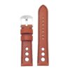 DASSARI M5 ds4.2.1 Leather Rally Strap in brown w black stitchin
