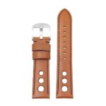 DASSARI M5 ds4.3.1 Leather Rally Strap in tan w black stitching