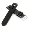 DASSARI Maranello ra3.1 Hand Finished Vintage Italian Leather Rally Strap in Black