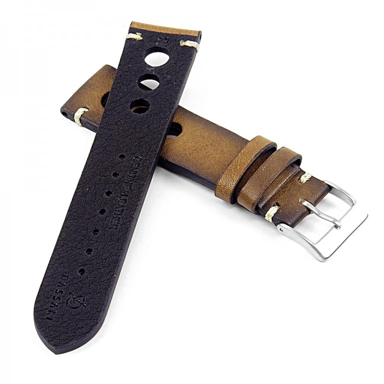 DASSARI Maranello Hand Finished Vintage Italian Leather Rally Strap ...