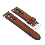 DASSARI Maranello ra3.3 Hand Finished Vintage Italian Leather Rally Strap in Tan