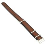 DASSARI Marquis dn8.2 Vintage Hand Finished Italian Leather NATO Strap in Brown