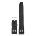 DASSARI Mirage iw6.1.22 Carbon Fiber Strap w Rivets in Black