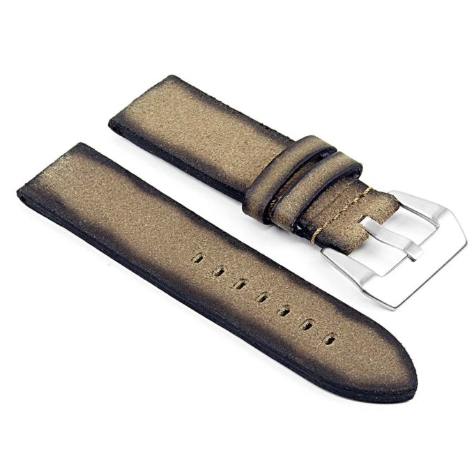 DASSARI Opus ps2.2 Thick Distressed Italian Leather Strap in Sand