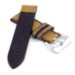 DASSARI Opus ps2.3 Thick Distressed Italian Leather Strap in Tan