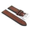 DASSARI Opus ps2.8 Thick Distressed Italian Leather Strap in Rust