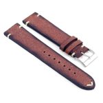 DASSARI Patina ds6.8Distressed Italian Leather Strap in Rust