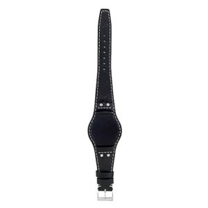 Quest Italian Leather Riveted Bund Strap By DASSARI | StrapsCo