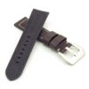 DASSARI Salvage p560a.2 Thick Padded Distressed Italian Leather Strap w Pre V Buckle in dark brown