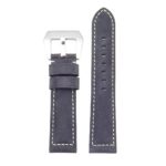 DASSARI Salvage p560a.3 Thick Padded Distressed Italian Leather Strap w Pre V Buckle in blue