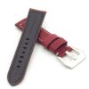 DASSARI Salvage p560a.6 Thick Padded Distressed Italian Leather Strap w Pre V Buckle red