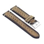 DASSARI Speedster ra2.2 Perforated Vintage Leather Rally Strap in Brown