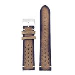 DASSARI Speedster ra2.2 Perforated Vintage Leather Rally Strap in Brown