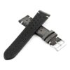 DASSARI Speedster ra2.7 Perforated Vintage Leather Rally Strap in Grey