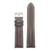 DASSARI Transit brb2.2.22 Smooth Italian Leather Strap dark brown with white stitching