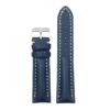 DASSARI Transit brb2.5a.22 Smooth Italian Leather Strap dark blue with white stitching