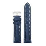 DASSARI Transit brb2.5a.22 Smooth Italian Leather Strap dark blue with white stitching