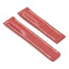 DASSARI Vantage brt11.c.3 Padded Crocodile Embossed Leather Strap for Deployment Clasp in red