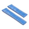 DASSARI Vantage brt11.c.5 Padded Crocodile Embossed Leather Strap for Deployment Clasp in Blue