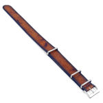 DASSARI Woodland dn7.9 Premium Vintage Italian Leather NATO Strap in Rust