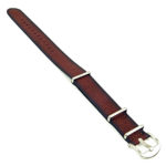 DASSARI dn9.8 Slater Distressed Leather NATO Strap in Rust