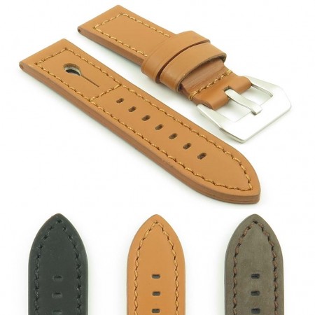 Keyhole Thick Italian Leather Strap By DASSARI | StrapsCo