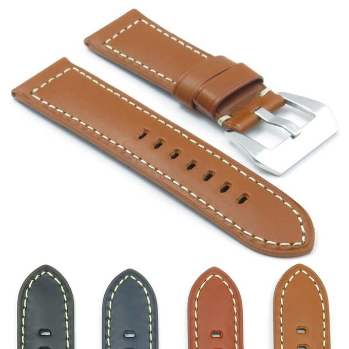 Gallery DASSARI Monaco p409 Thick Padded Leather Strap