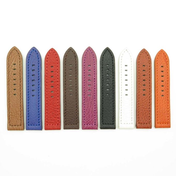 all color DASSARI Baron p619 Thick Textured Leather Strap