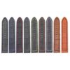 all color DASSARI Flash ds2 Thick Croc Embossed Leather Strap with Contrasting Colors