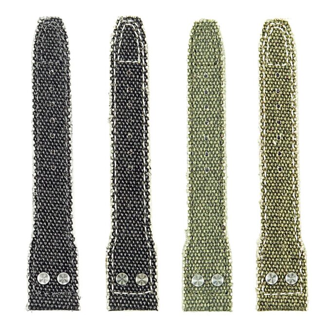 all color DASSARI Weave iw7 Frayed Edge Canvas Strap w Rivets